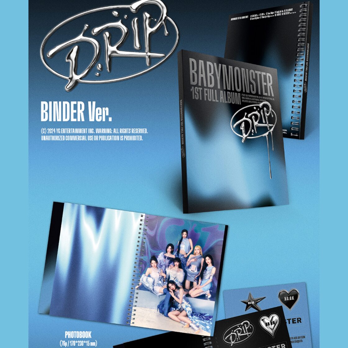 BABYMONSTER - 1st Full Album [DRIP] (BINDER Ver.) - Music