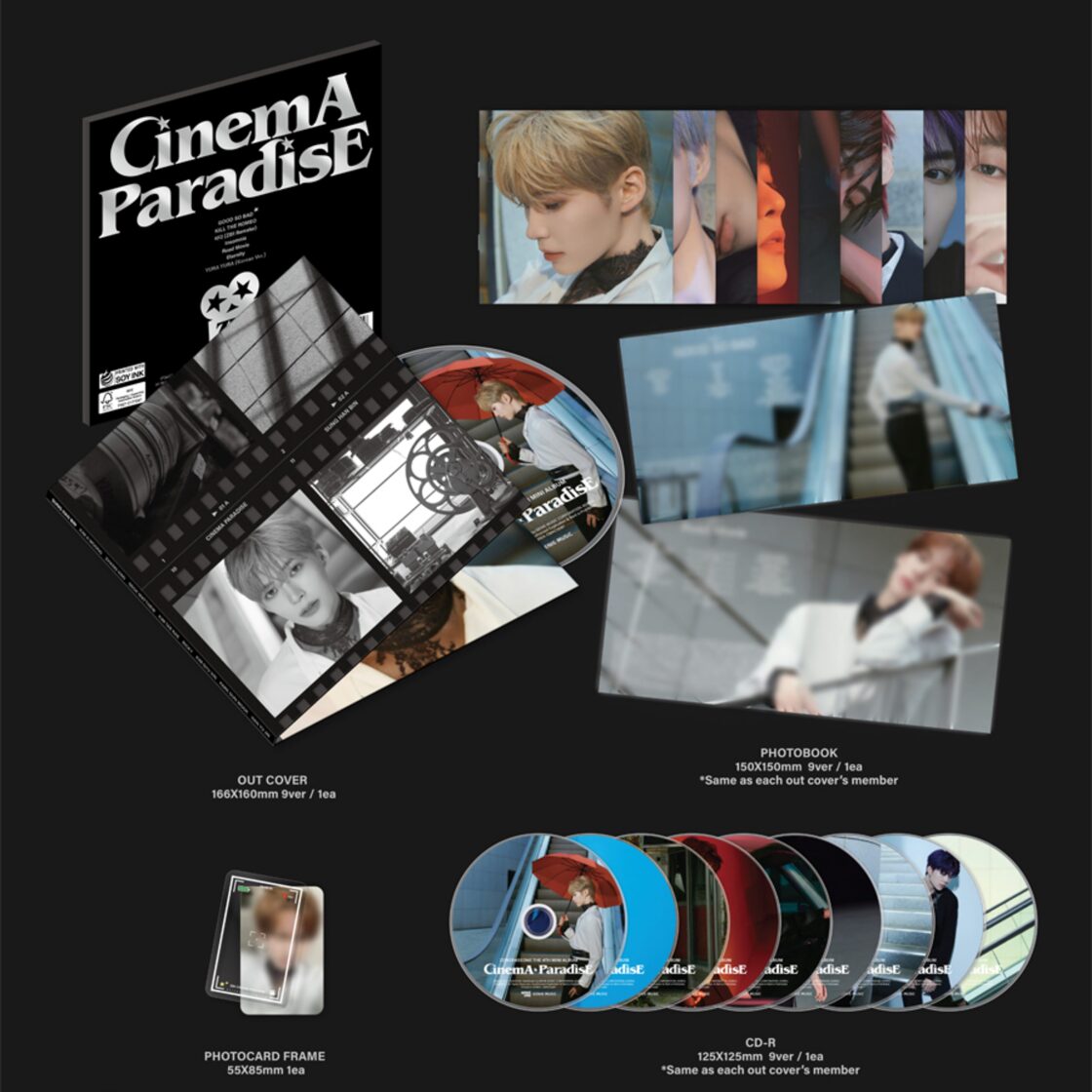 ZEROBASEONE CINEMA PARADISE – Das 4. Mini-Album (Digipack PARK GUNWOOK Version) Inkl. Geschenkkarte – Offizielles K-POP Album Versiegelt