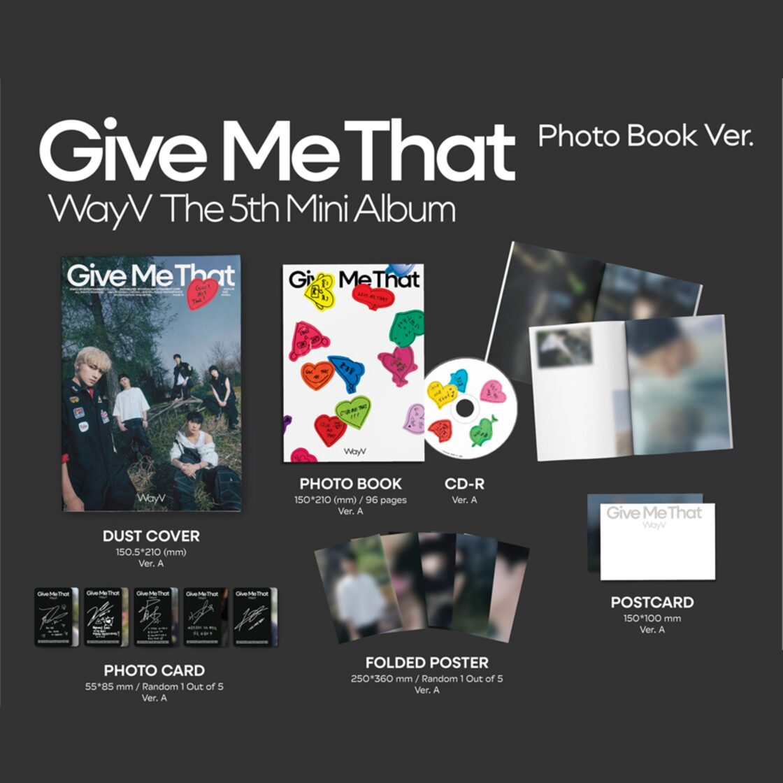 WayV Give Me That music korea ヨントン 5枚コンプ WayV Give Me That music korea ヨントン 5枚コンプ