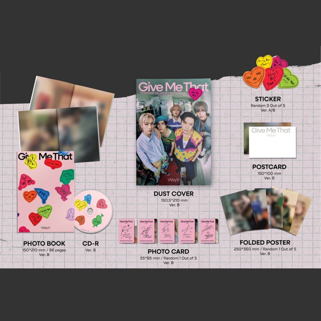 WayV - 5th Mini Album [Give Me That] (Photo Book Ver.) +