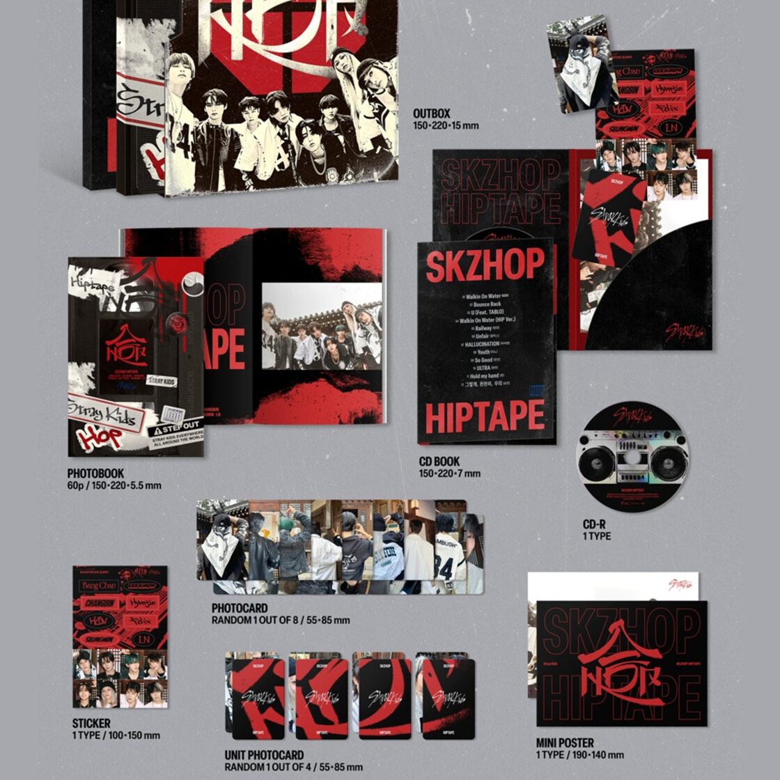 Stray Kids - SKZHOP HIPTAPE [合 (HOP)] (SKZHOP Ver.) + MusicKorea