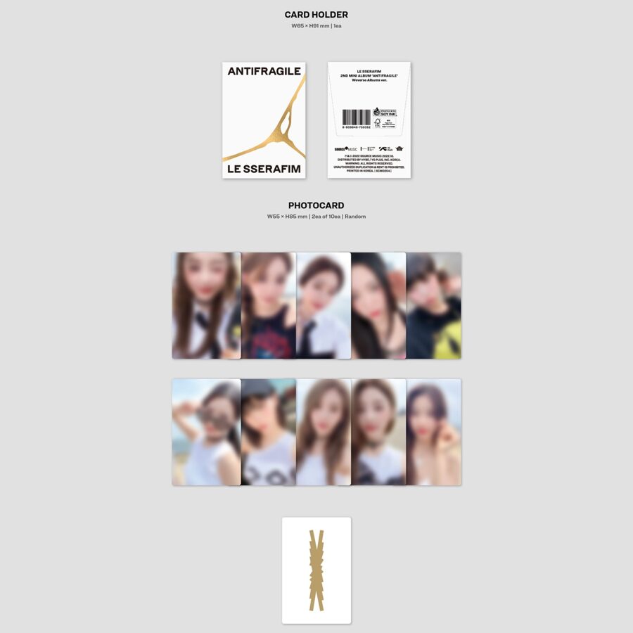 LE SSERAFIM - 2nd Mini Album [ANTIFRAGILE] (Weverse Ver.) - Music