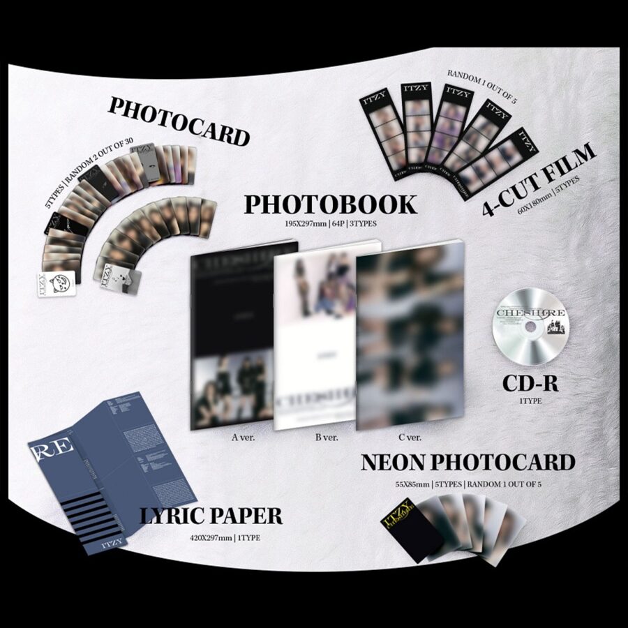 ITZY - Mini Album [CHESHIRE] (Standard Ver.) + MusicKorea Photocard