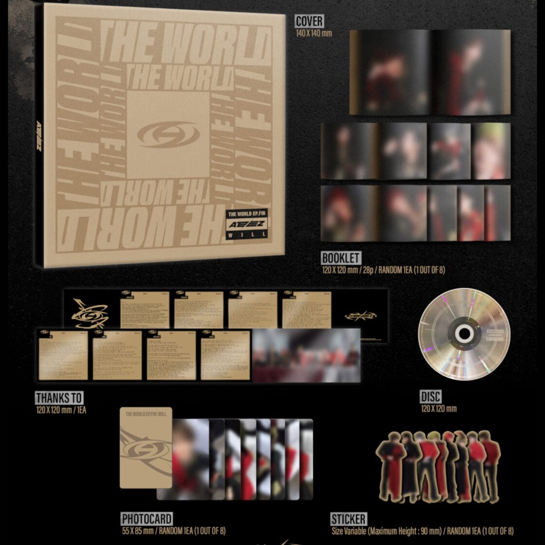 ATEEZ - Album [THE WORLD EP.FIN : WILL] (Digipack Ver.) - Music