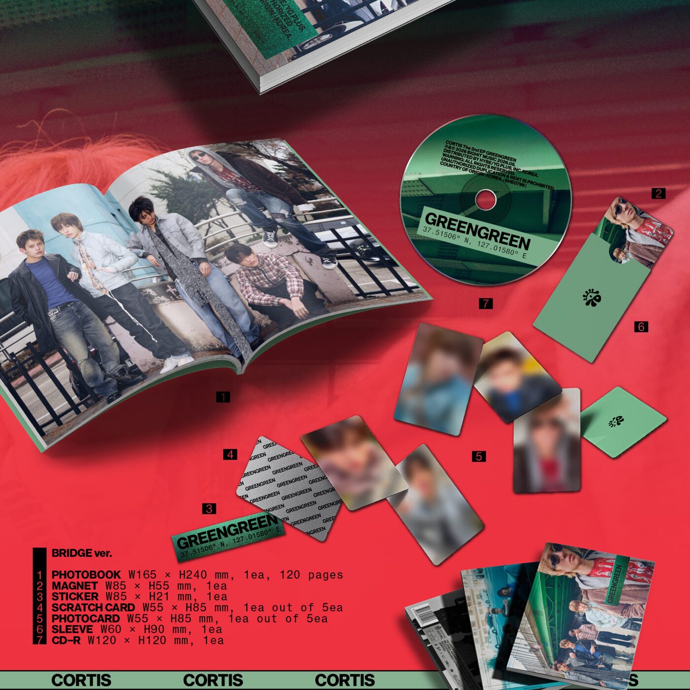 CORTIS - 2nd EP Album [GREENGREEN] (Standard Ver.) - Music - Shop 