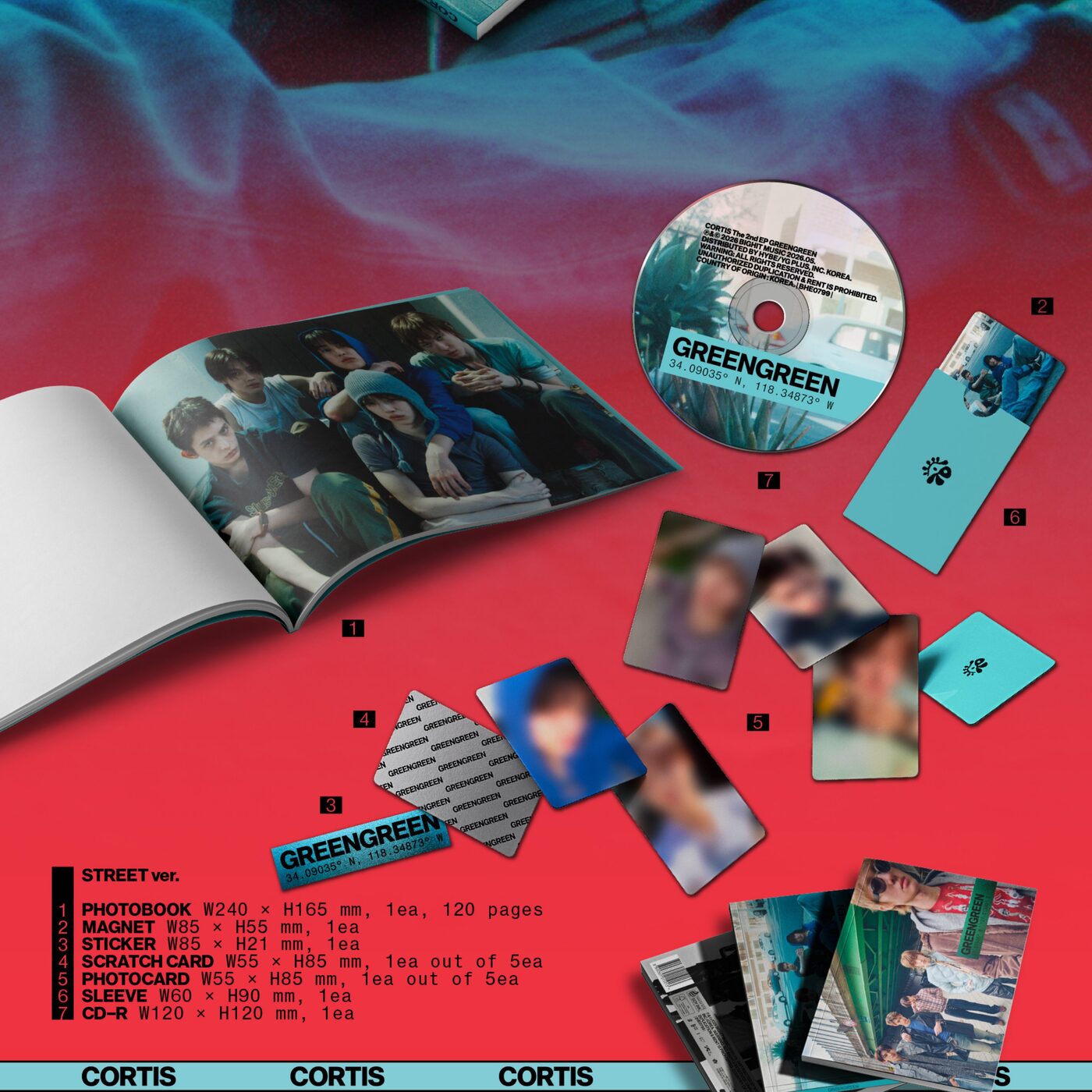 CORTIS - 2nd EP Album [GREENGREEN] (Standard Ver.) - Music - Shop 