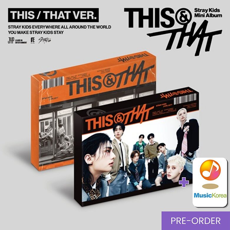 {PRE-ORDER} Stray Kids - Mini Album [THIS & THAT] (Standard Ver.) + MusicKorea Photocard