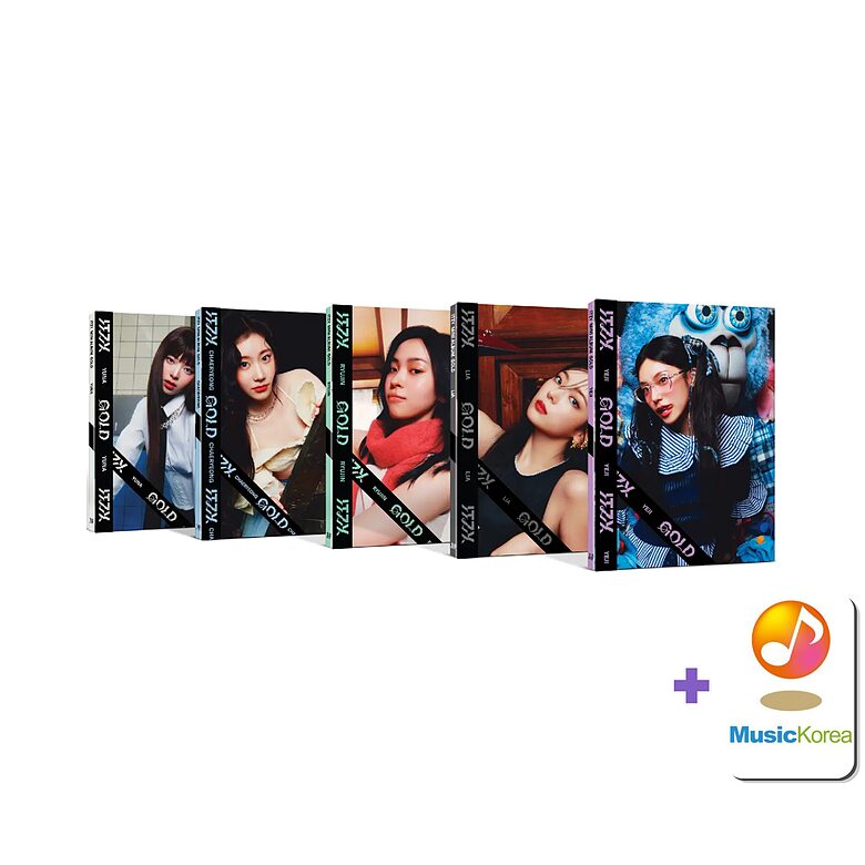 ITZY - 9th Mini Album [GOLD] (Digipack Ver.) + MusicKorea Photocard