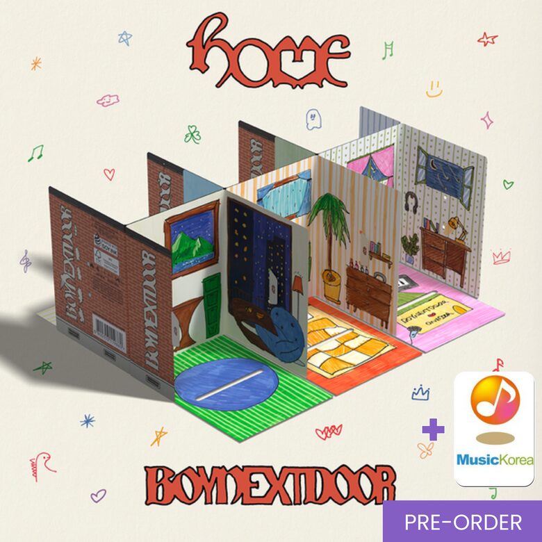{PRE-ORDER} BOYNEXTDOOR - 1st Studio Album [HOME] (Weverse ver.) + MusicKorea Photocard