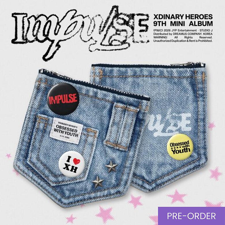 {PRE-ORDER} Xdinary Heroes - 9th Mini Album [IMPULSE] (Denim Pouch Ver.)