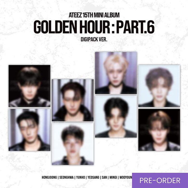 {PRE-ORDER} ATEEZ - 15th Mini Album [GOLDEN HOUR : Part.6] (Digipack Ver.)
