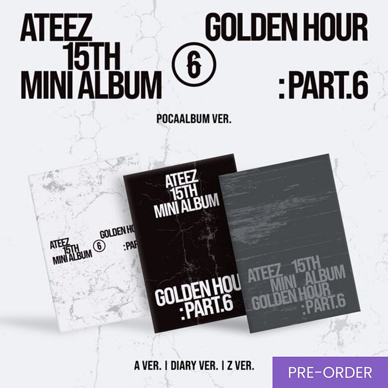 {PRE-ORDER} ATEEZ - 15th Mini Album [GOLDEN HOUR : Part.6] (POCA Ver.)