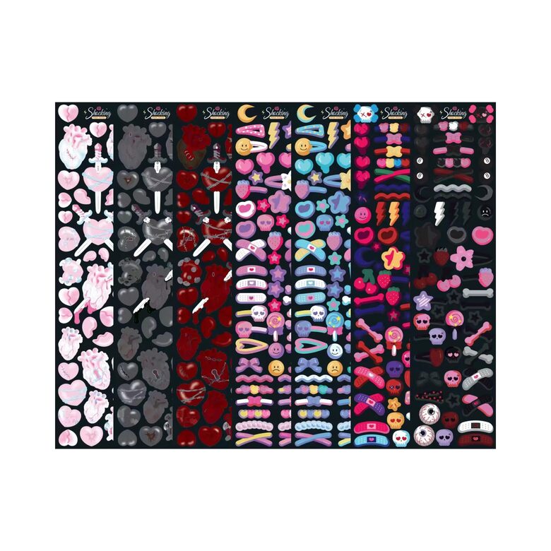 UZLĪMJU LAPA | Shocking PINK ROSE [Dark Series]