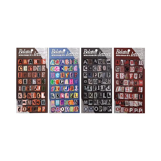 UZLĪMJU LAPA | BELATED LETTERS [Retro texture sticker]