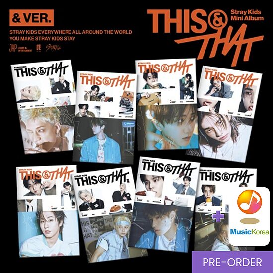 {PRE-ORDER} Stray Kids - Mini Album [THIS & THAT] (& Ver.) + MusicKorea Photocard