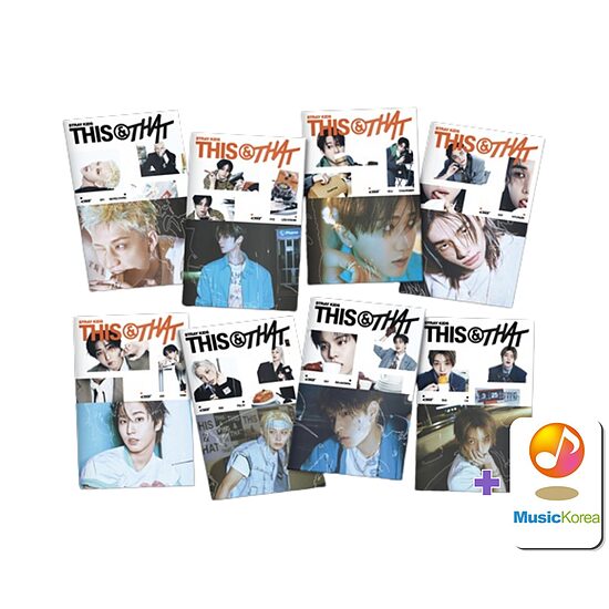 Stray Kids - Mini Album [THIS & THAT] (& Ver.) + MusicKorea fotokartīte