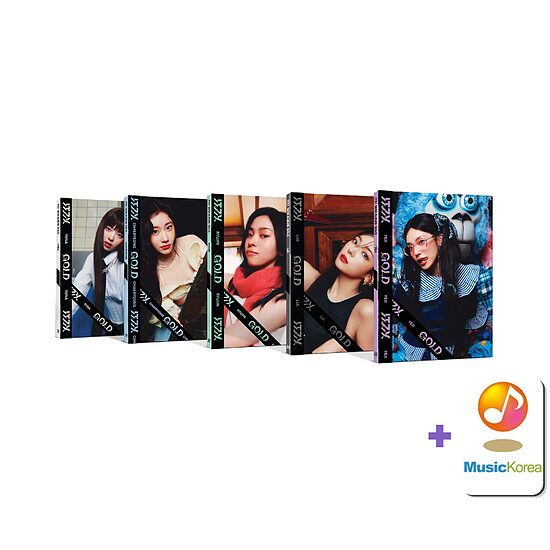 ITZY - 9th Mini Album [GOLD] (Digipack Ver.) + MusicKorea Photocard