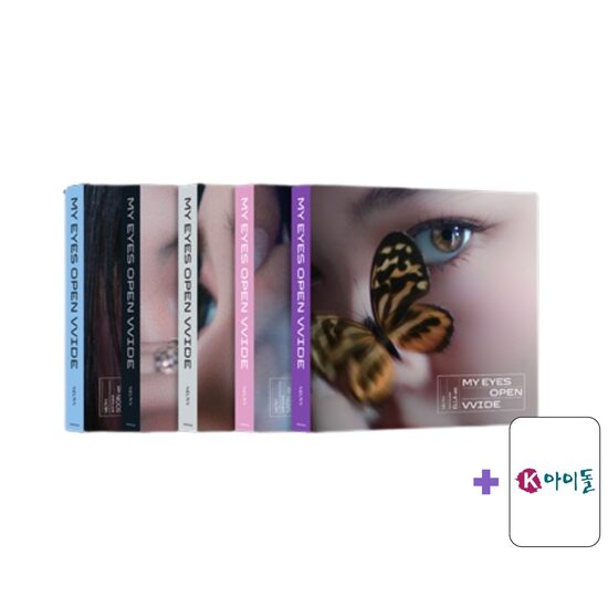 MEOVV - 1st EP Album [MY EYES OPEN VVIDE] (Photobook Ver.) + KIdol Photocard