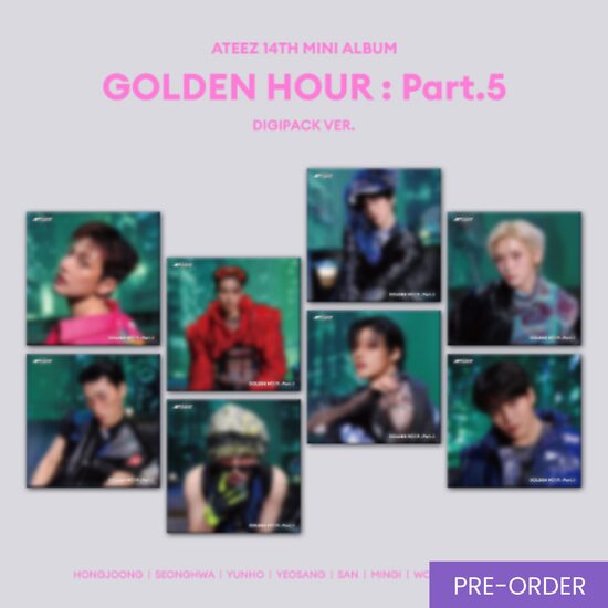 {PRE-ORDER} ATEEZ - 14th Mini Album [GOLDEN HOUR : Part.5] (Digipack Member Ver.)