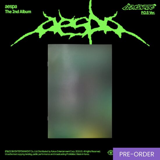 {PRE-ORDER} aespa - The 2nd Album [LEMONADE] (P.O.S Ver.)