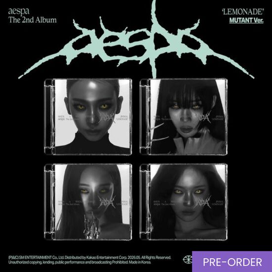 {PRE-ORDER} aespa - The 2nd Album [LEMONADE] (MUTANT Ver.)