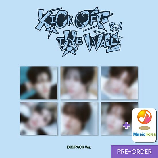 {PRE-ORDER} KickFlip - 5th Mini Album [KICK OFF THE WALL Pt.1] (Digipack Ver.) + MusicKorea fotokartīte