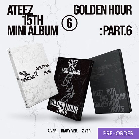 {PRE-ORDER} ATEEZ - 15th Mini Album [GOLDEN HOUR : Part.6] (Standard Ver.)
