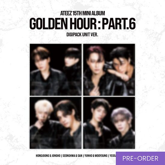{PRE-ORDER} ATEEZ - 15th Mini Album [GOLDEN HOUR : Part.6] (Unit Ver.)