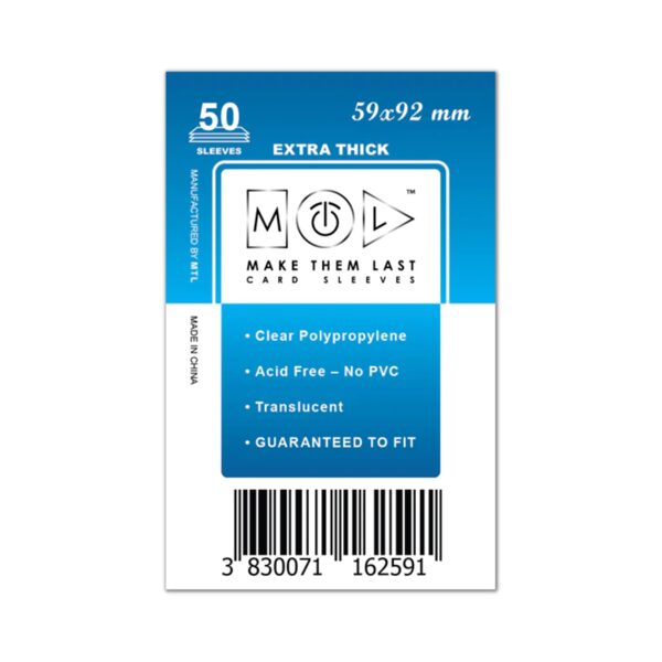 MTL SLEEVES | Photocard sleeves 59 x 92 (50 pcs.)