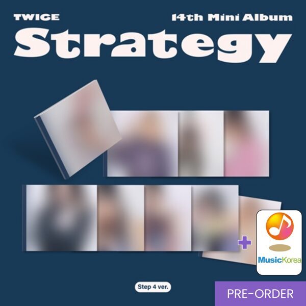 {PRE-ORDER} TWICE - 14th Mini Album [STRATEGY] (Step4 Ver.) + MusicKorea Photocard