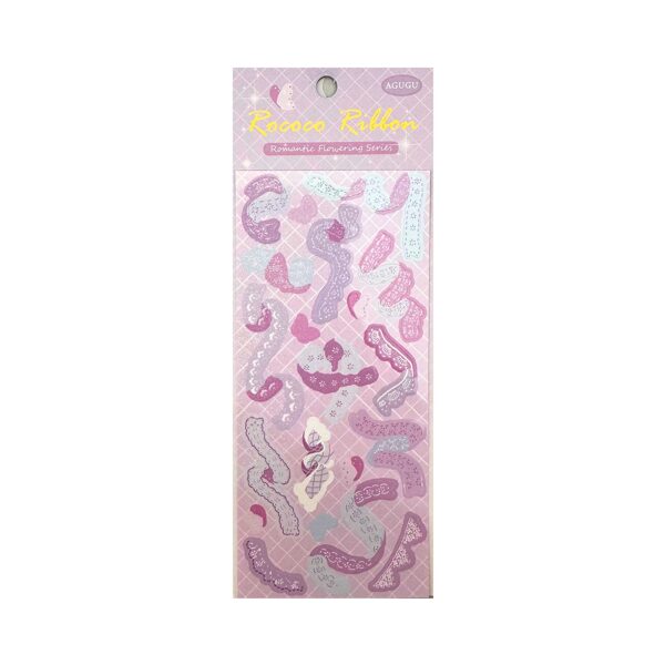 STICKER SHEET | Rococo Ribbon [Purple]