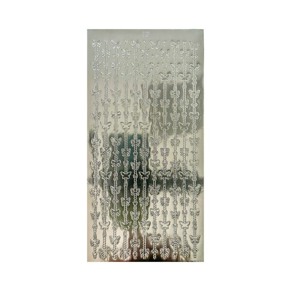 STICKER SHEET | Butterfly Ribbon Chain [Black]