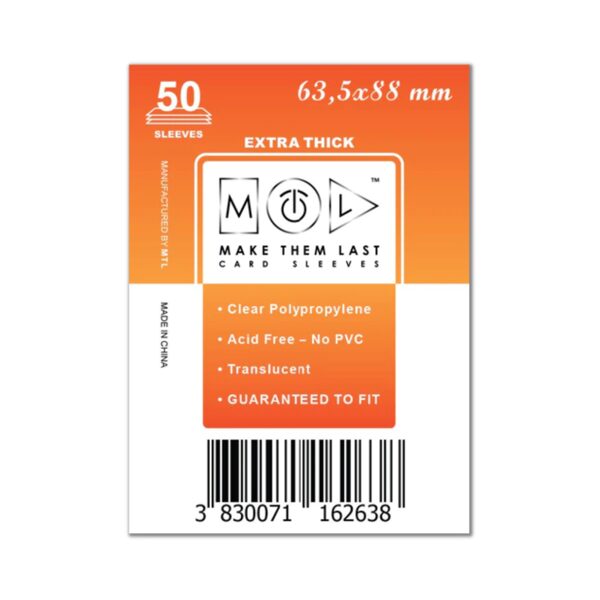 MTL SLEEVES | Photocard sleeves 63.5 x 88 (50 pcs.)