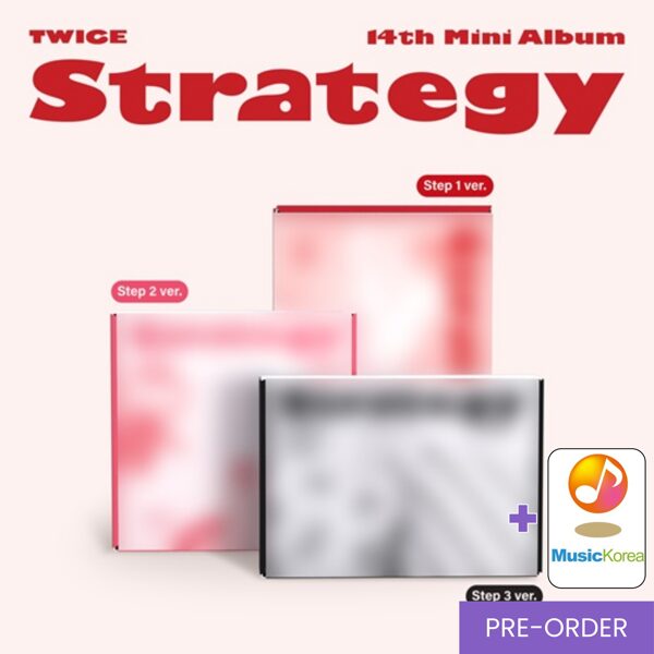 {PRE-ORDER} TWICE - 14th Mini Album [STRATEGY] + MusicKorea Photocard