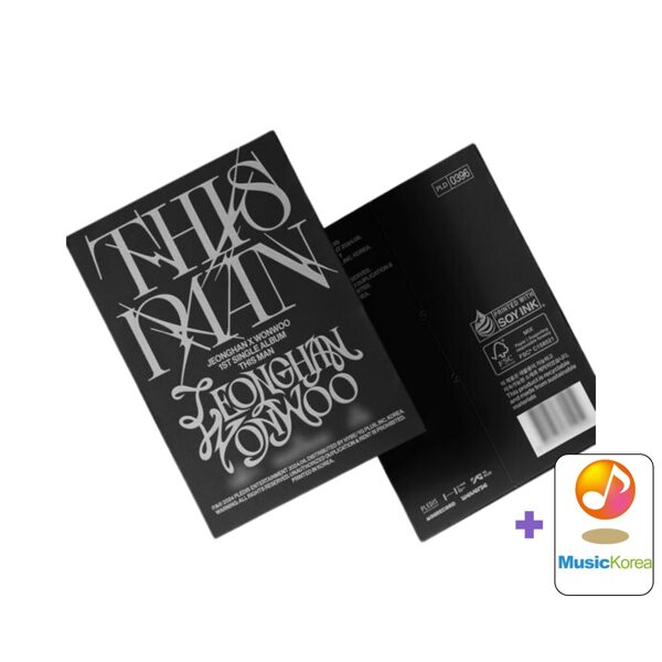 JEONGHAN X WONWOO (SEVENTEEN) - 1st Single Album [THIS MAN] (Weverse Album Ver.) + MusicKorea Postcard