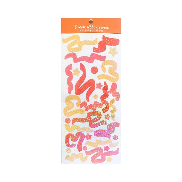 STICKER SHEET | Dream Ribbon [Orange]