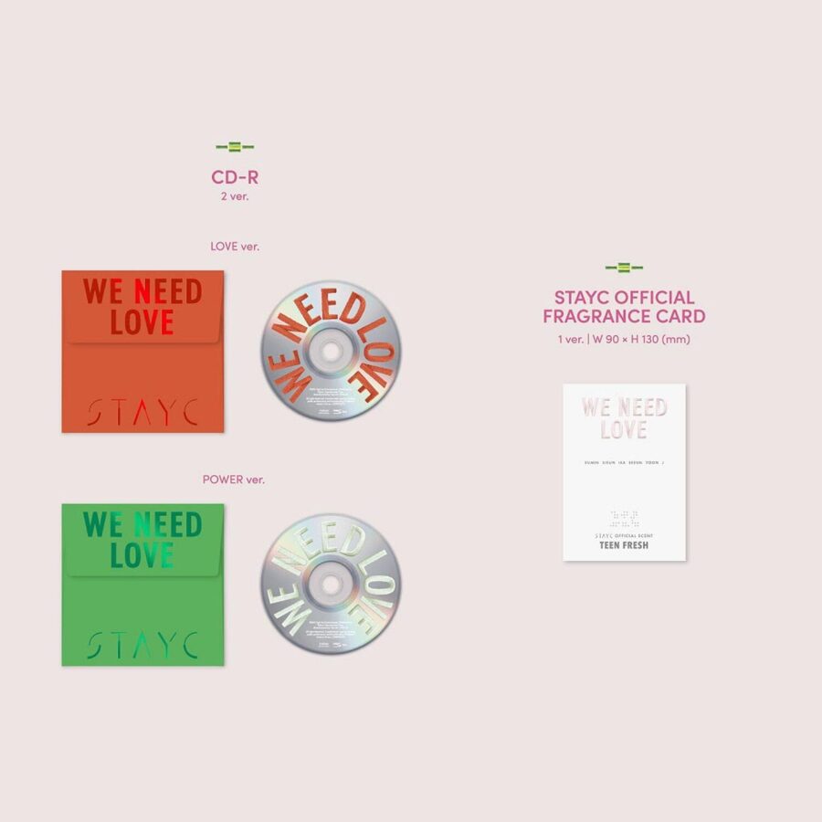 STAYC - Single Album Vol. 3 [WE NEED LOVE] - Music albums - Shop - NEOE